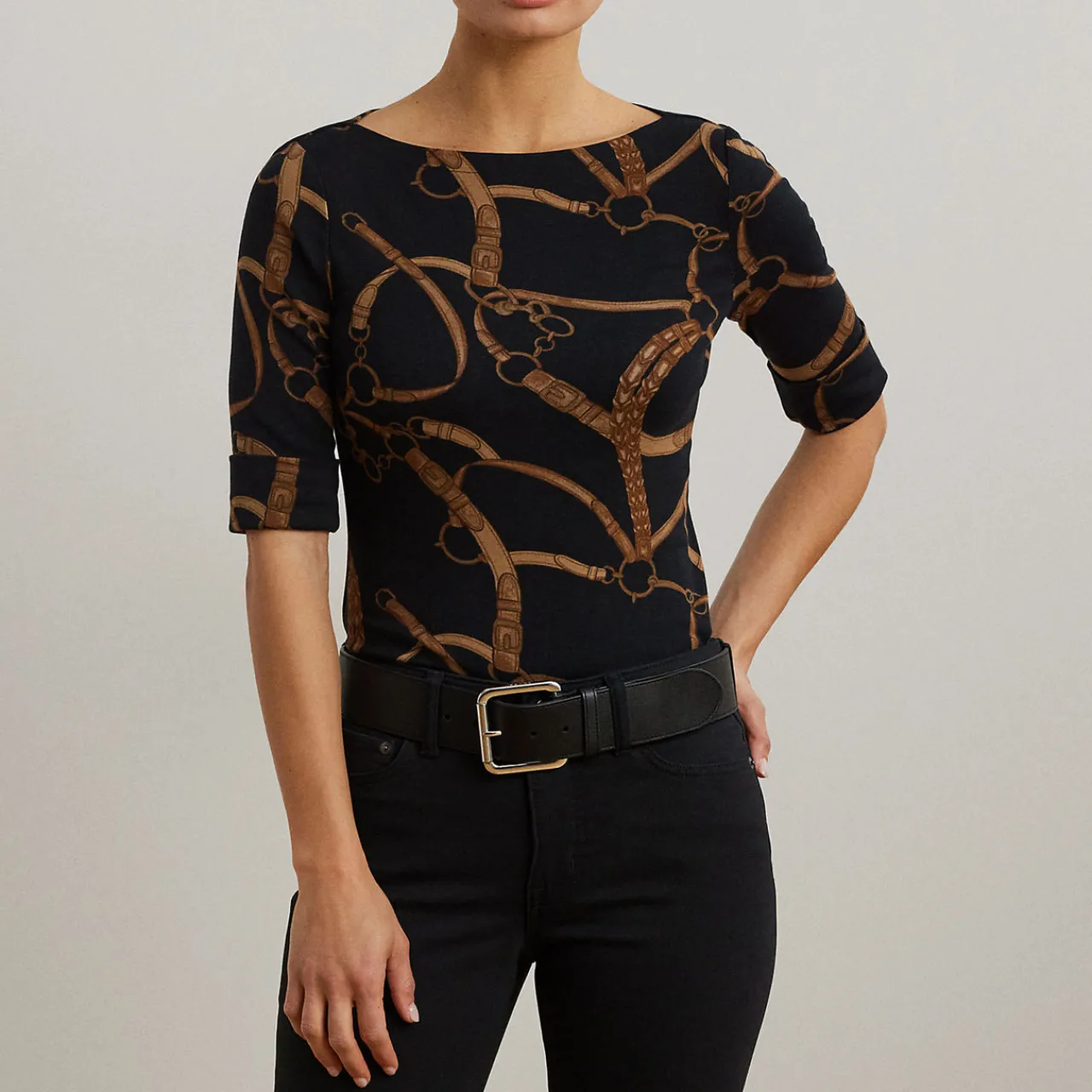 Hot Judy Belting Stretch Top Women Tops
