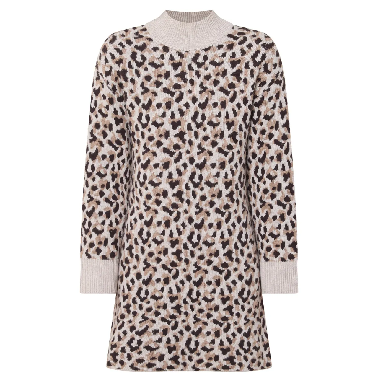 Discount Juliana Leopard Print Knitted Dress Women Dresses