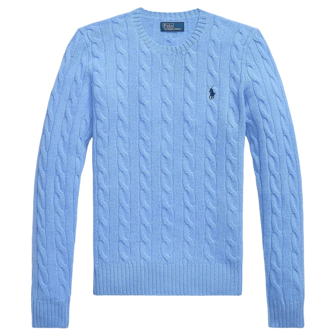 Hot Julianna Pony Player Logo Cable Knit Sweater Women Sweaters & Cardigans