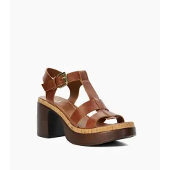 Outlet Jungle Stacked Platform Block Heels Women Heels