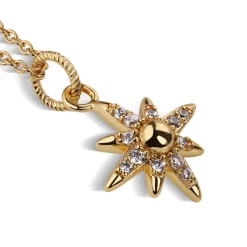 Discount 14K Gold-Plated Embellished Star Pendant Necklace Women Necklaces