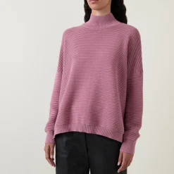 Kaia Ribbed Mock Neck Sweater Women Sweaters & Cardigans