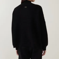 Kaia Textured Knit Turtleneck Women Sweaters & Cardigans