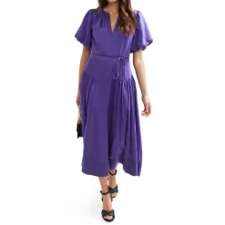 Outlet Kailey Puff Sleeve Flared Dress Women Dresses