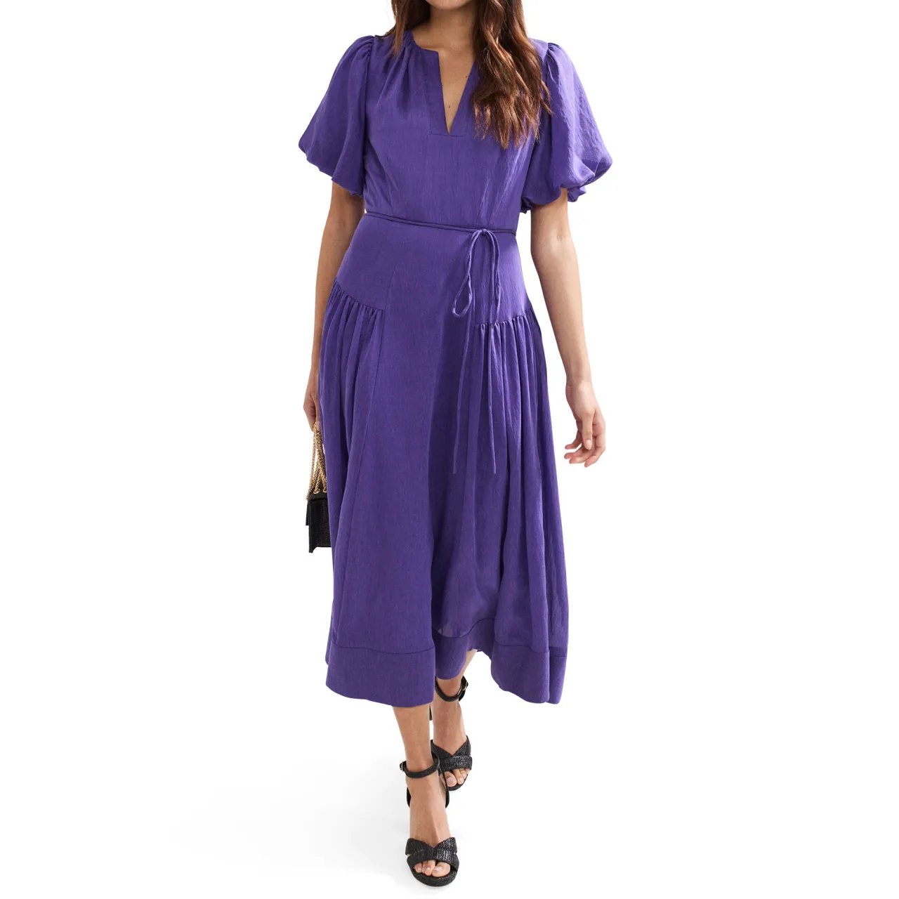 Outlet Kailey Puff Sleeve Flared Dress Women Dresses