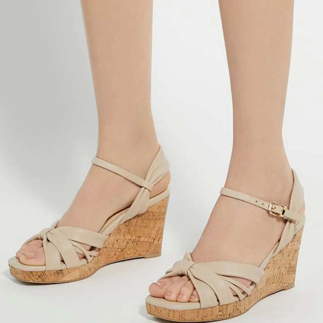 Clearance Kander Cork Wedge Heeled Sandals Women Heels