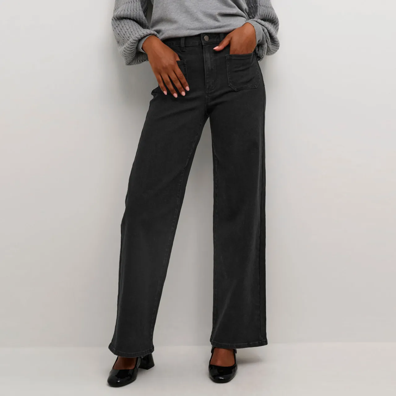 Outlet Karla High-Rise Wide Leg Jeans Women Denim