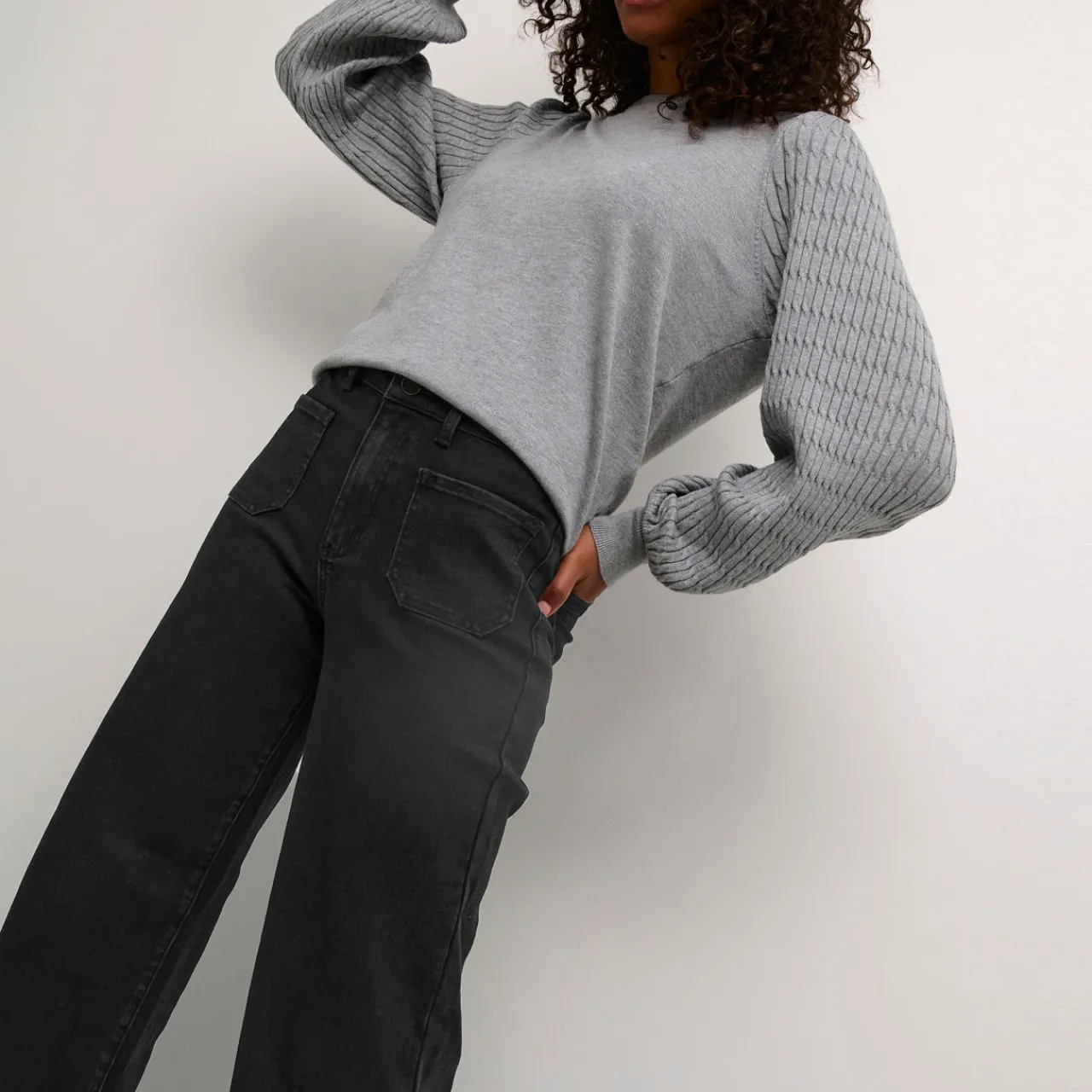 Outlet Karla High-Rise Wide Leg Jeans Women Denim