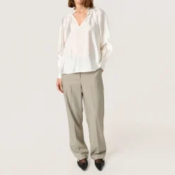 Clearance Karolina Satin Blouse Women Tops