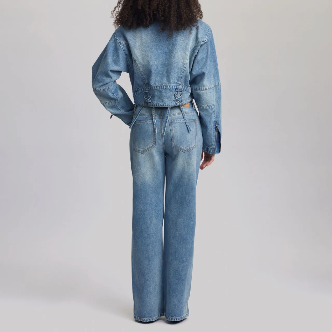 Clearance Katha High-Rise Straight Leg Flared Jeans Women Denim