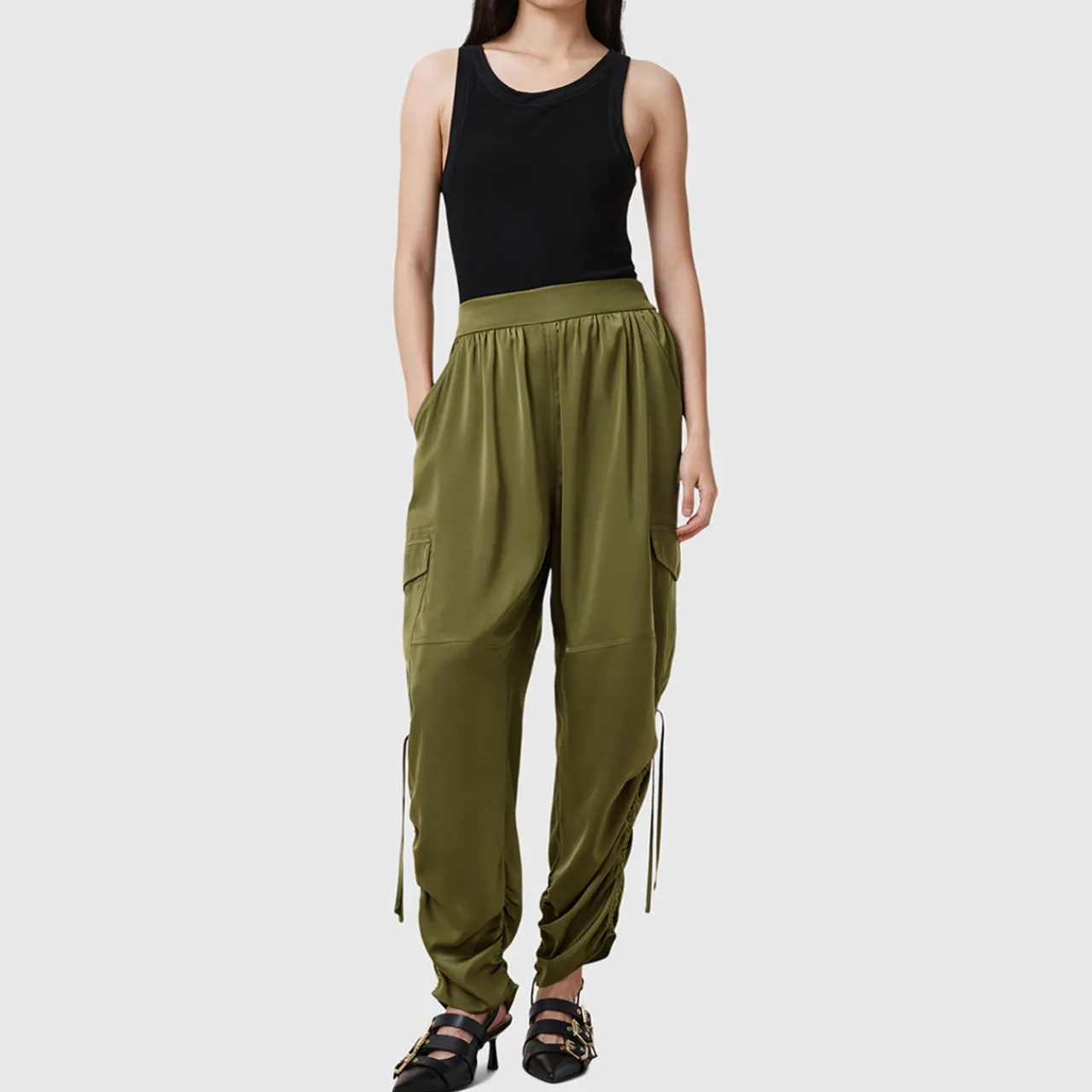 Outlet Kaye Drawstring Cargo Trousers Women Trousers & Shorts