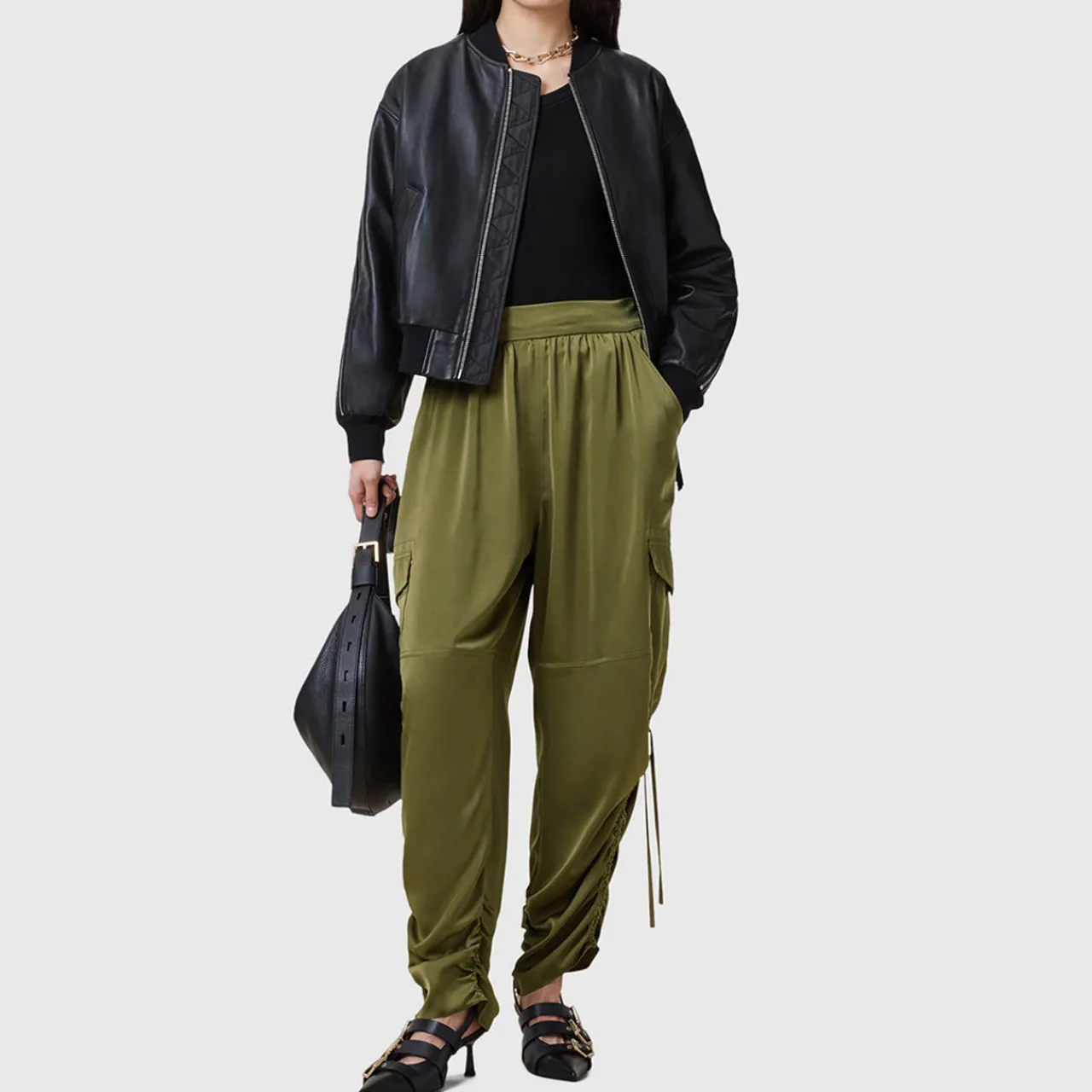 Outlet Kaye Drawstring Cargo Trousers Women Trousers & Shorts