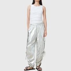 Discount Kaye Metallic Drawstring Trousers Women Trousers & Shorts