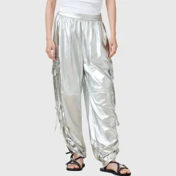 Discount Kaye Metallic Drawstring Trousers Women Trousers & Shorts