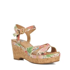 Clearance Kelulu Floral Braided Wedges Women Heels