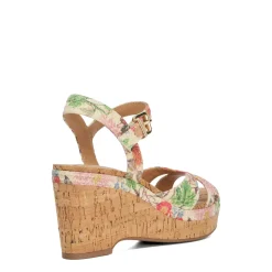 Clearance Kelulu Floral Braided Wedges Women Heels