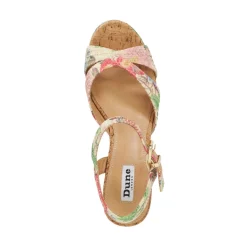 Clearance Kelulu Floral Braided Wedges Women Heels