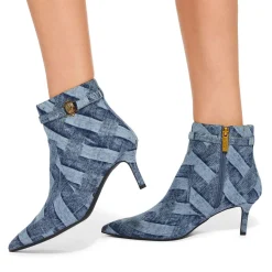 Clearance Kensington Woven Denim Ankle Boots Women Boots
