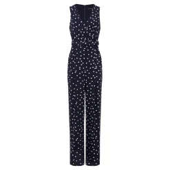 New Kenzie Dotted Print Sleeveless Jumpsuit Women Jumpsuits