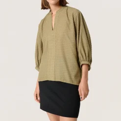 Sale Kettie Textured Kaftan Blouse Women Tops