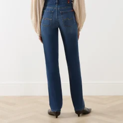 Discount Kimmie B(air) Mid-Rise Straight Leg Jeans Women Denim