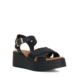 Best Kinleys Braided Leather Flatform Sandals Women Heels