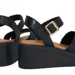 Best Kinleys Braided Leather Flatform Sandals Women Heels