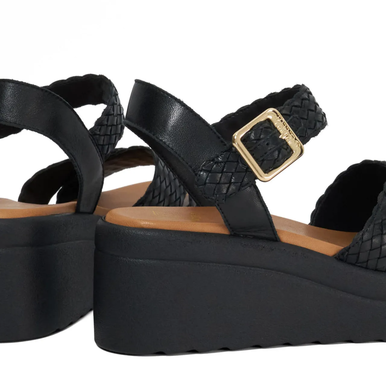 Best Kinleys Braided Leather Flatform Sandals Women Heels