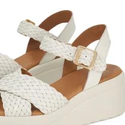 New Kinleys Braided Leather Flatform Sandals Women Heels