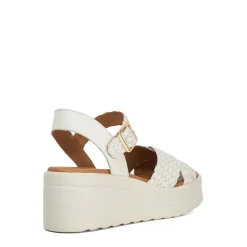 New Kinleys Braided Leather Flatform Sandals Women Heels