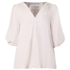 Kirsten Ruched Shoulder Blouse Women Tops