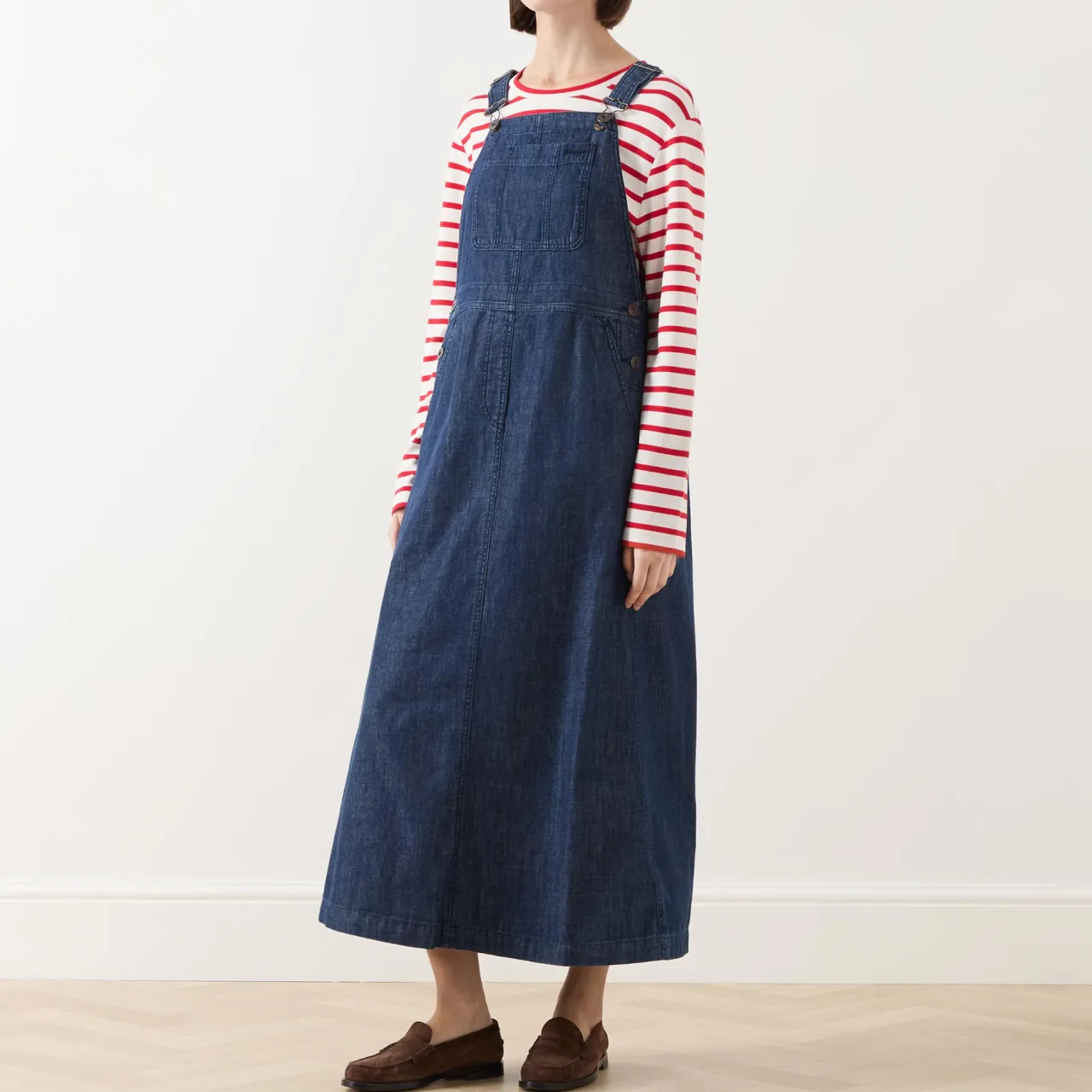 Sale Kiss Denim Dungaree Dress Women Dresses