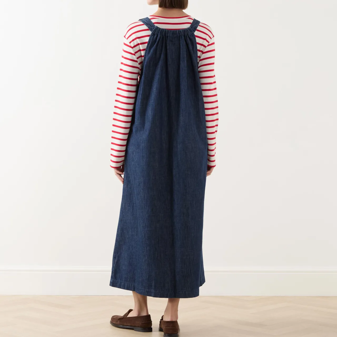 Sale Kiss Denim Dungaree Dress Women Dresses