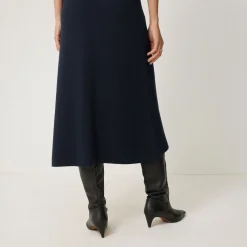 Online Knitted Slit Skirt Women Skirts