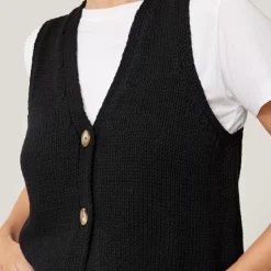 Online Knitted Waistcoat Vest Women Sweaters & Cardigans