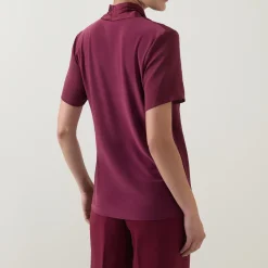 Sale Knitted Wrap Blouse Women Tops
