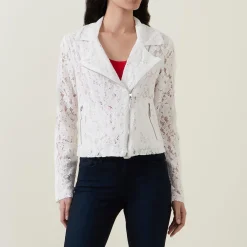 Hot Lace Biker Jacket Women Coats & Jackets