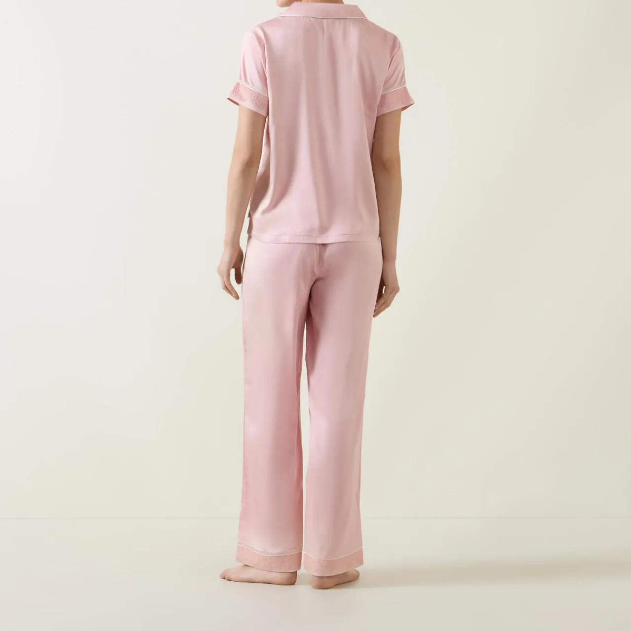 Outlet Lace Trim Pyjama Set Women Sleepwear