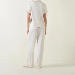 Lace Trim Pyjama Set Women Sleepwear