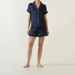 Online Lace Trim Shorts Pyjama Set Women Sleepwear