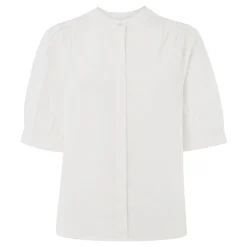 Online Ladder Trim Poplin Blouse Women Tops