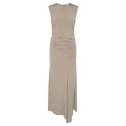 New Laily Asymmetric Ruched Dress Women Dresses