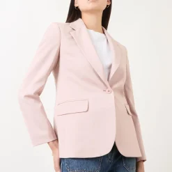 Clearance Lamine Single-Breasted Fitted Blazer Women Coats & Jackets