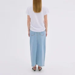 Hot Lara 115 Mid-Rise Denim Skirt Women Skirts