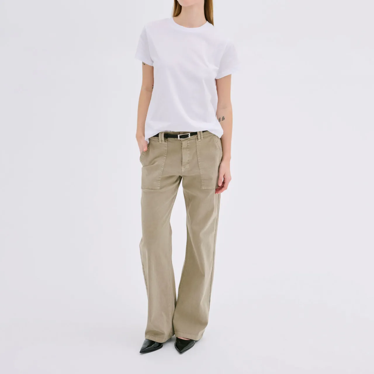 Outlet Lara 149 Mid-Rise Wide-Leg Jeans Women Denim