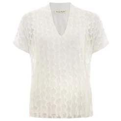Clearance Lara Printed Semi-Sheer Top Women Tops