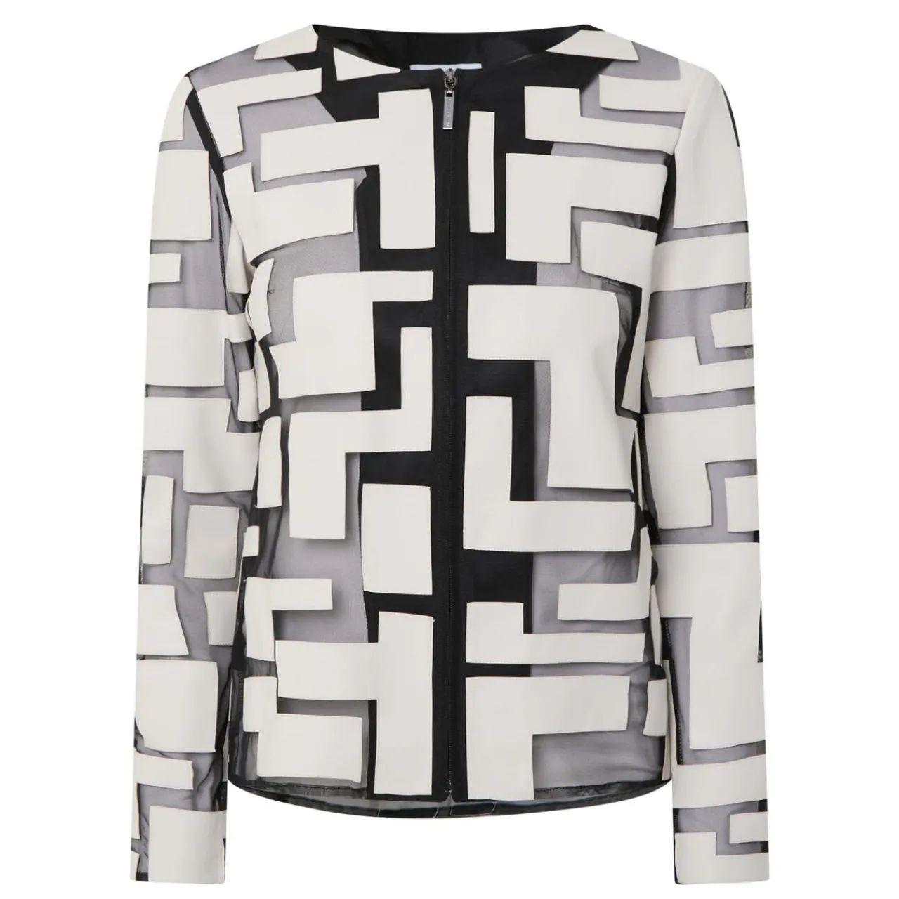 Sale Laser-Cut Leatherette Jacket Women Coats & Jackets