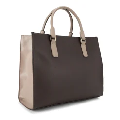 Outlet Latte Two-Tone Tote Bag Women Tote Bags