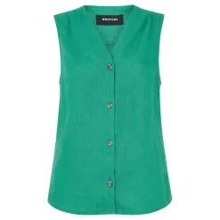 Laura Linen Top Women Tops