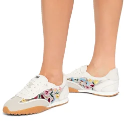 Best Lavender Embroidered Trainers Women Trainers